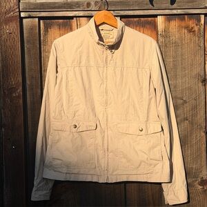 C C FILSON SAFARI JACKET WOMENS L UTILITY BEIGE tan bomber